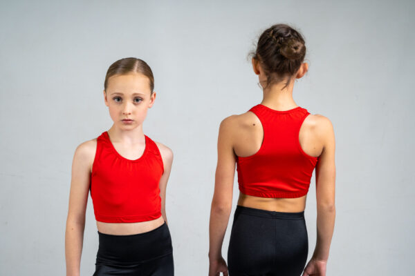 Narrow Racer Back Crop Top