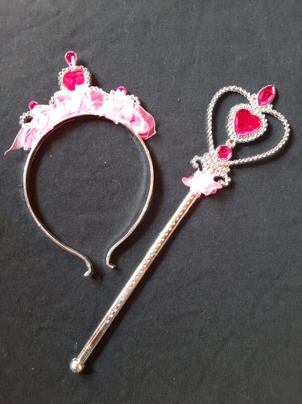 Pink Jewel Alice Band & Wand